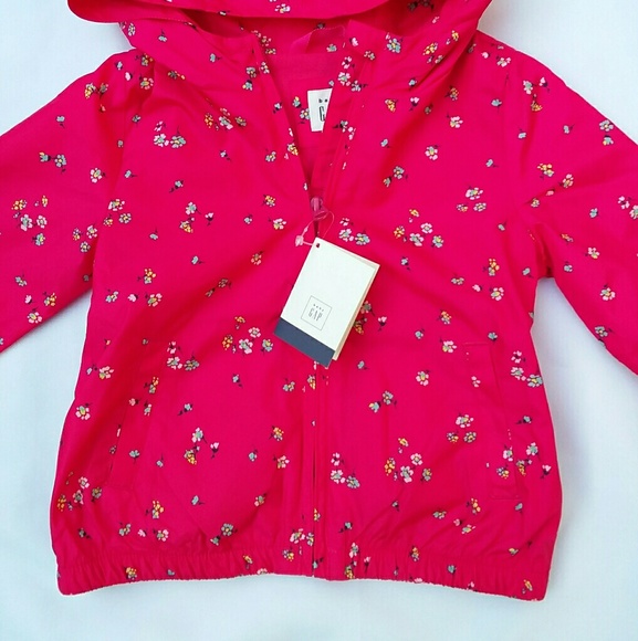 Baby Gap Girls Rain Jacket Floral & Pink SZ:2Years - Picture 3 of 8